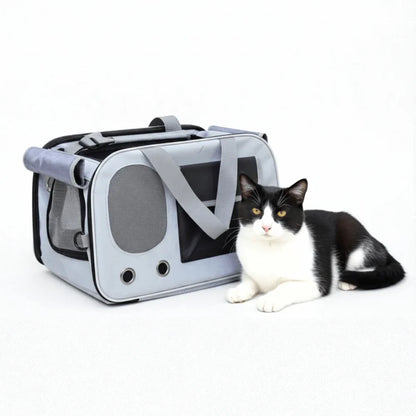 Comfortable Cat Travel Bag with Breathable Mesh Design