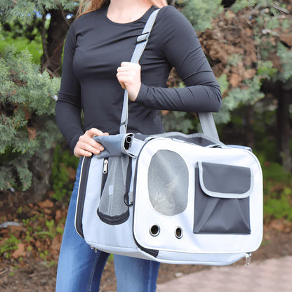 Comfortable Cat Travel Bag with Breathable Mesh Design