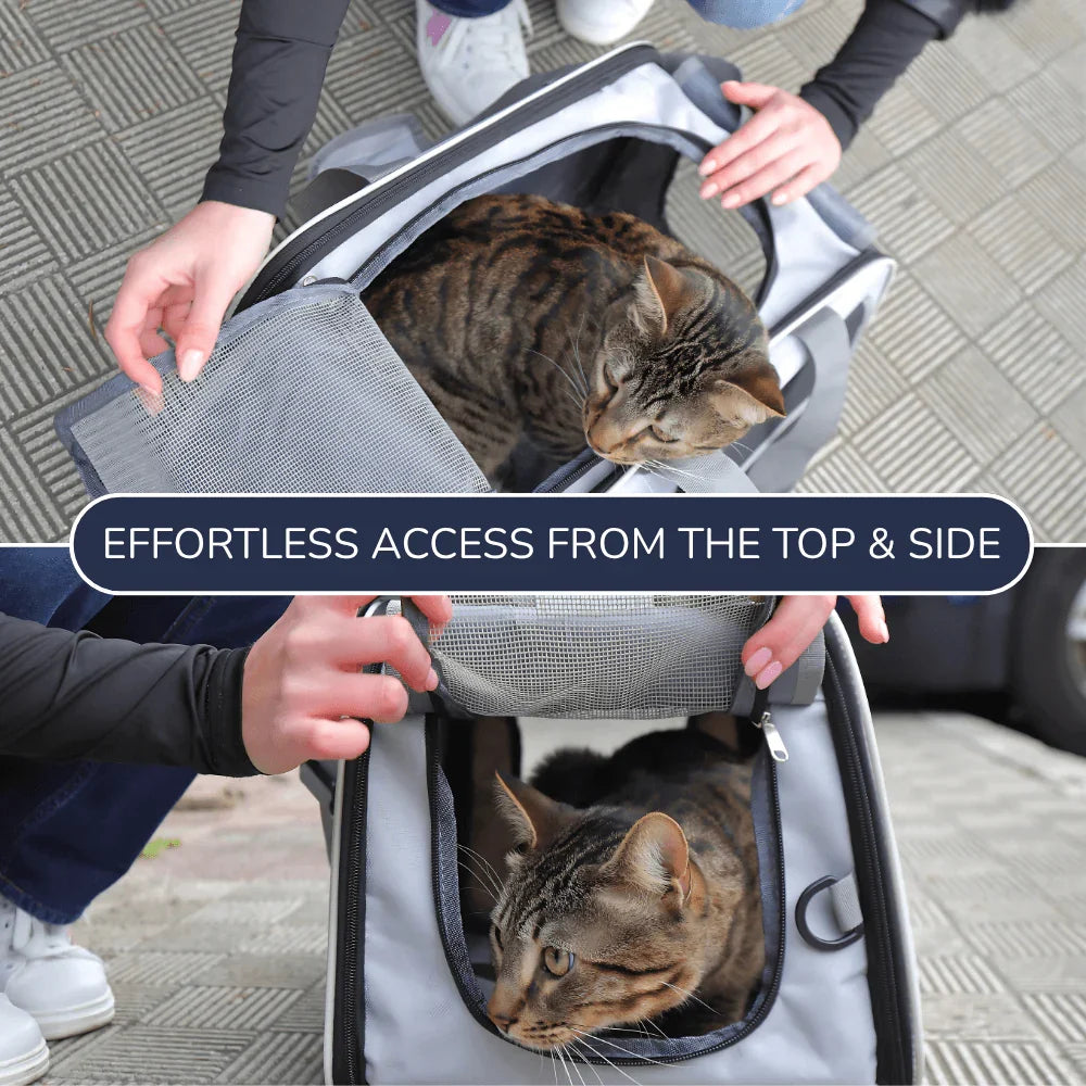 Comfortable Cat Travel Bag with Breathable Mesh Design