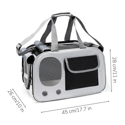 Comfortable Cat Travel Bag with Breathable Mesh Design