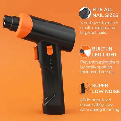 PawCare Nail Finisher with LED Light & Variable Speed Control
