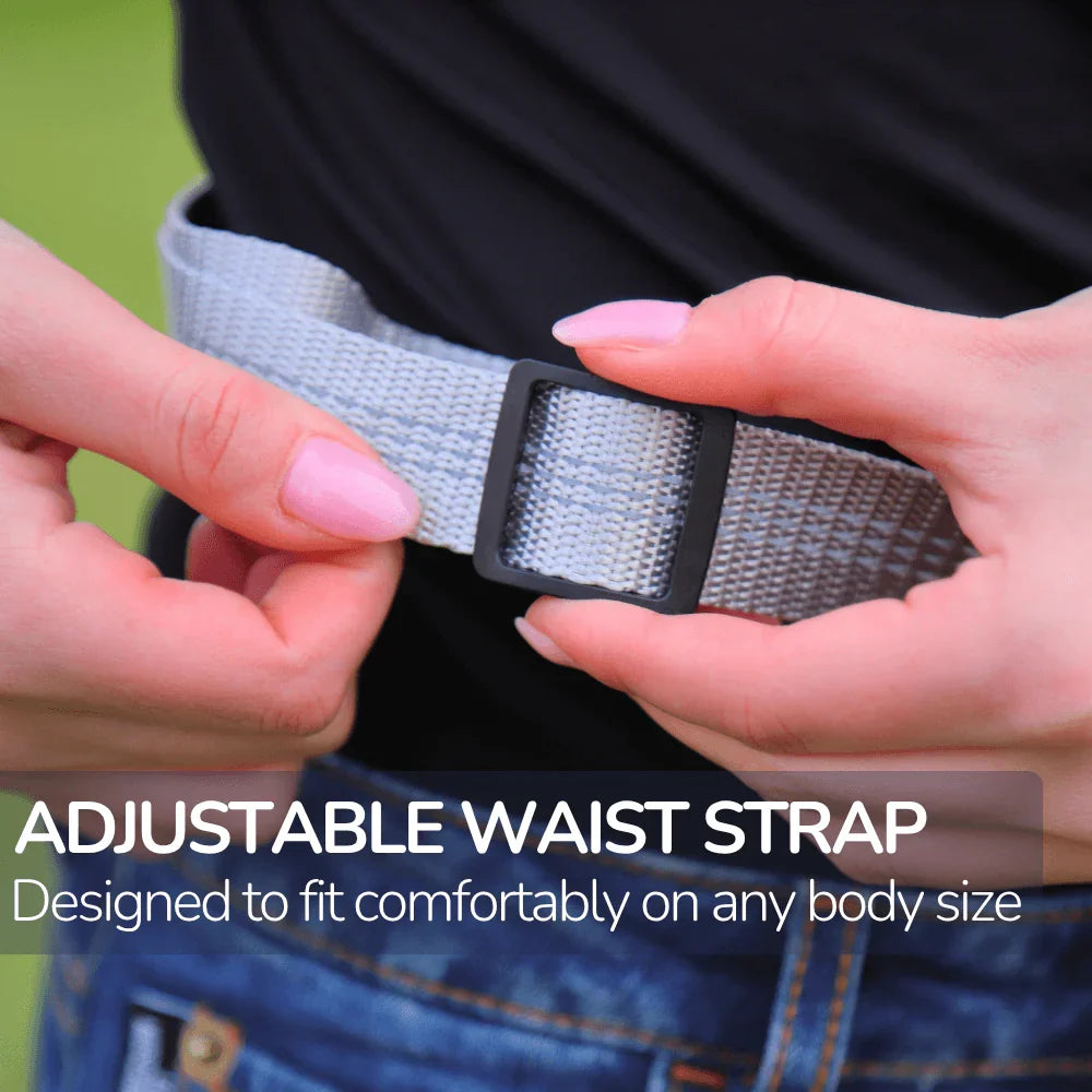 Hands-Free Dog Leash with Adjustable Belt and Reflective Accents