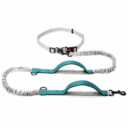 Hands-Free Dog Leash with Adjustable Belt and Reflective Accents