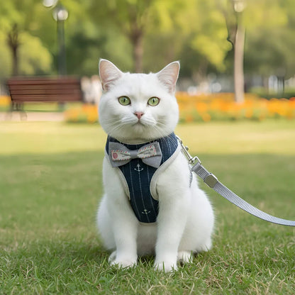 Comfortable Cat Harness and Leash Duo for Outdoor Adventures