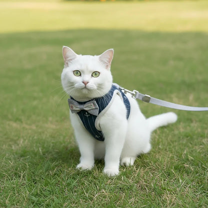Comfortable Cat Harness and Leash Duo for Outdoor Adventures