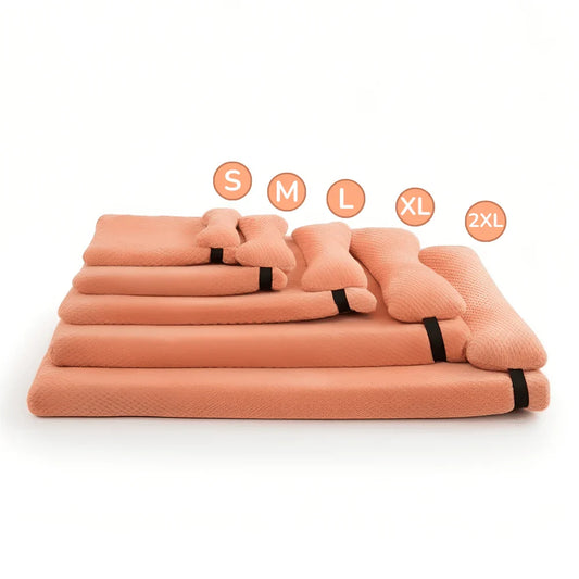 Cozy Dog Bed with Elevated Pillow and Easy-Clean Cover