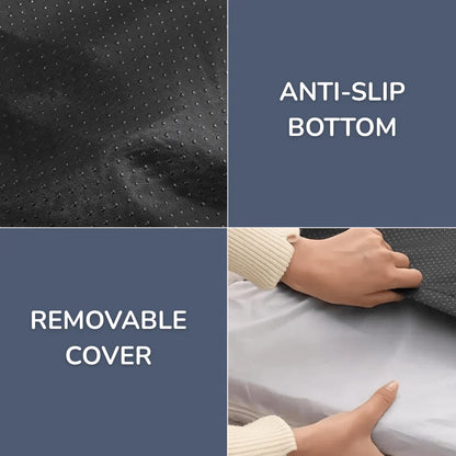 Cozy Dog Bed with Elevated Pillow and Easy-Clean Cover