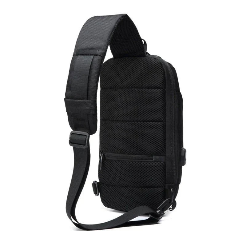 Compact Crossbody Bag with USB Charging and Secure Pockets