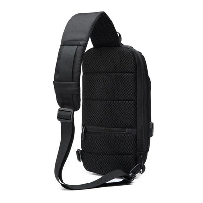 Compact Crossbody Bag with USB Charging and Secure Pockets