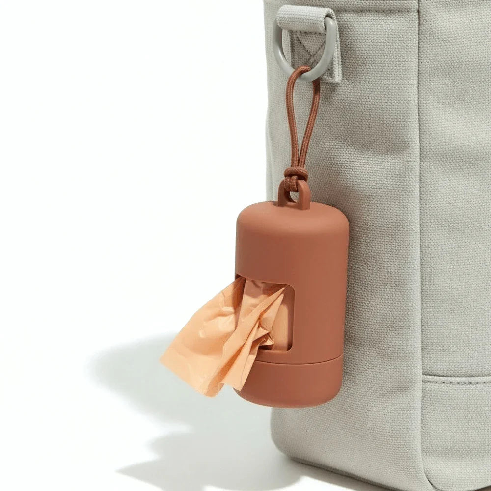 Portable Dog Waste Bag Organizer with Clip Attachment