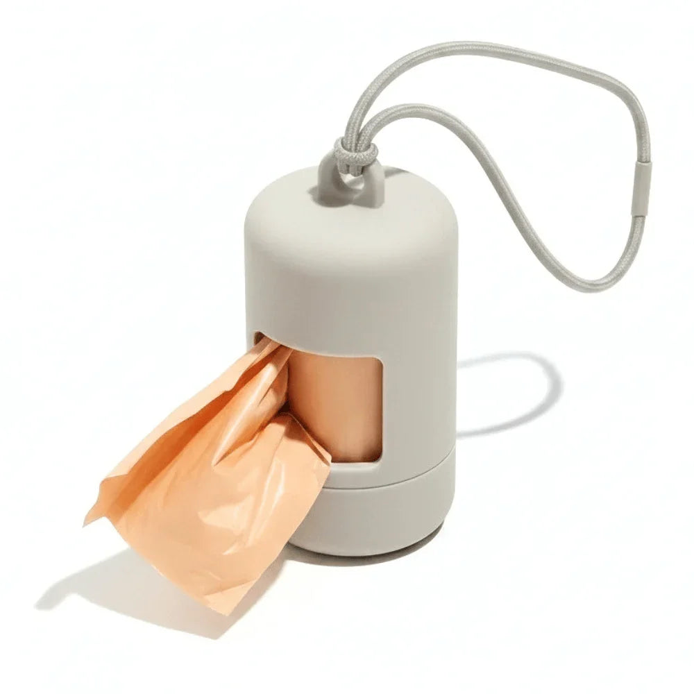 Portable Dog Waste Bag Organizer with Clip Attachment