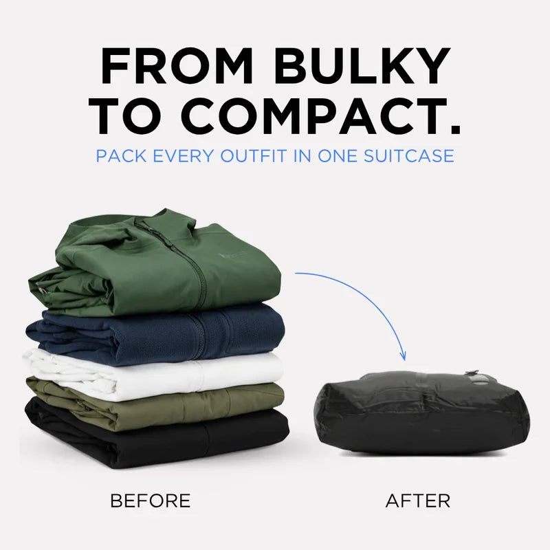 Compact Compression Storage Bags for Travel and Home, 2-Pack
