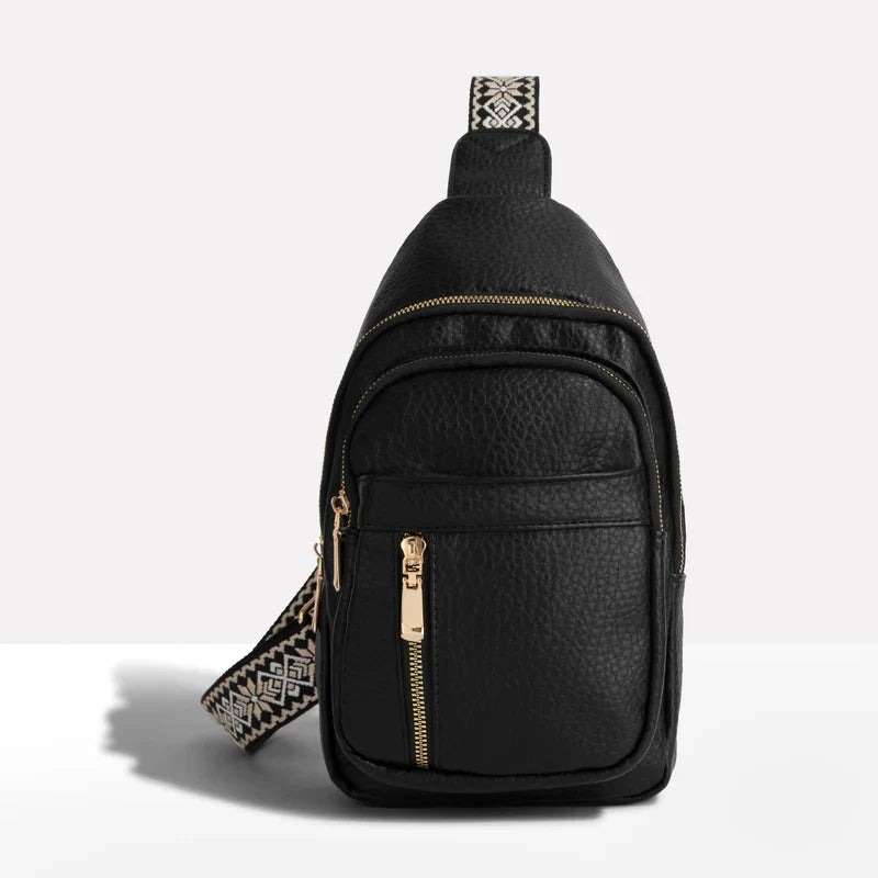 Sleek Anti-Theft Crossbody Bag with Adjustable Strap