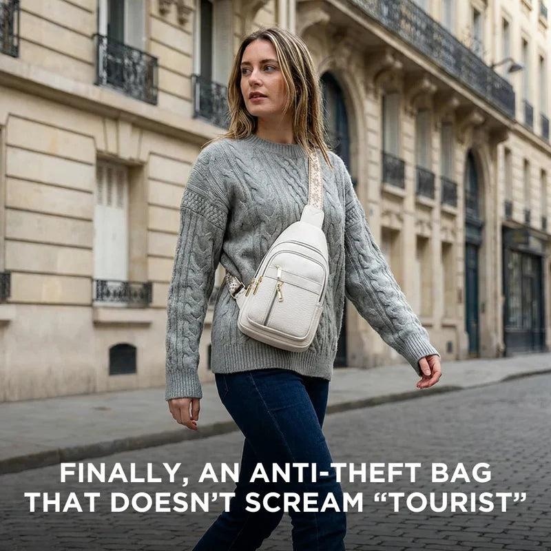 Sleek Anti-Theft Crossbody Bag with Adjustable Strap