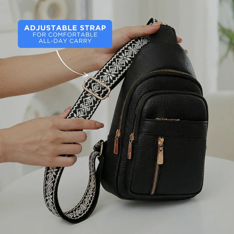 Sleek Anti-Theft Crossbody Bag with Adjustable Strap