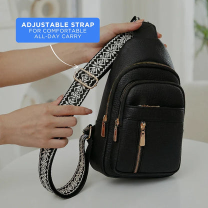 Sleek Anti-Theft Crossbody Bag with Adjustable Strap