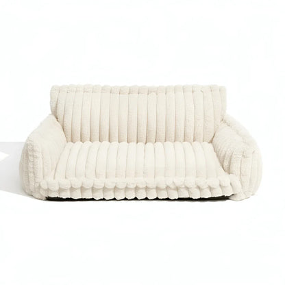 Cozy Pet Lounge Bed with Plush Cover and Easy-Clean Cushion