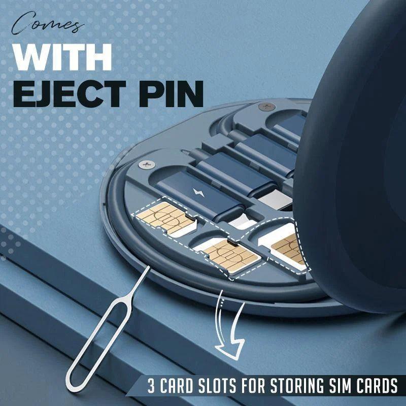 All-in-One Travel Charging Cable Kit with Versatile Adapters