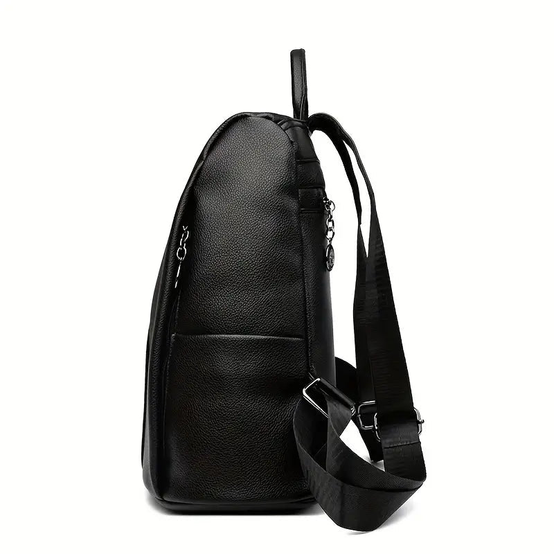 Stylish Anti-Theft Leather Backpack with Versatile Carrying Options