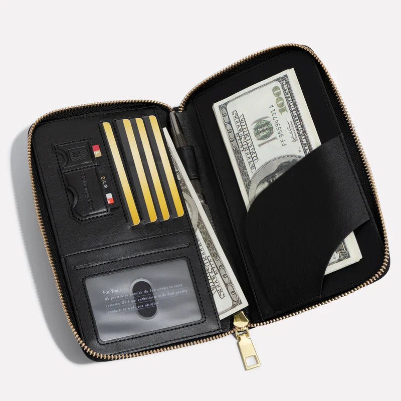 Smart Travel Document Organizer with Waterproof Design