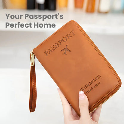 Smart Travel Document Organizer with Waterproof Design