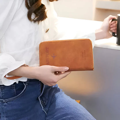 Smart Travel Document Organizer with Waterproof Design