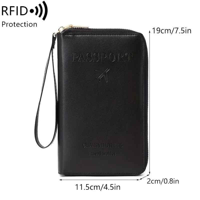 Smart Travel Document Organizer with Waterproof Design