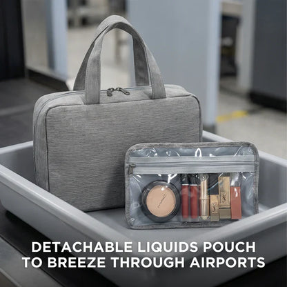 Travel-Ready Hanging Toiletry Storage Solution