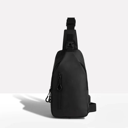 Versatile Crossbody Bag with Water-Resistant Fabric & USB Port