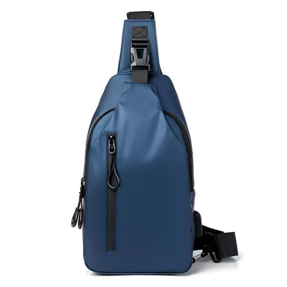 Versatile Crossbody Bag with Water-Resistant Fabric & USB Port