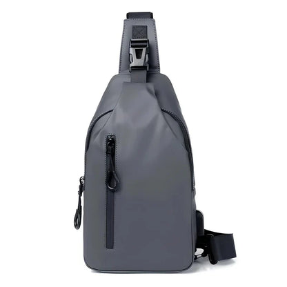 Versatile Crossbody Bag with Water-Resistant Fabric & USB Port