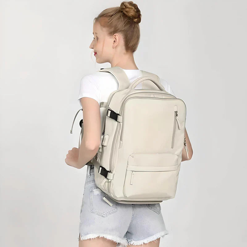 Versatile Travel Backpack with Expandable Flat Packing Design