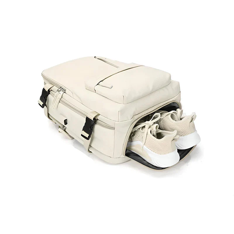 Versatile Travel Backpack with Expandable Flat Packing Design