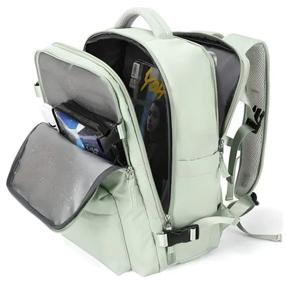 Versatile Travel Backpack with Expandable Flat Packing Design