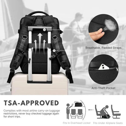 Versatile Travel Backpack with Expandable Flat Packing Design