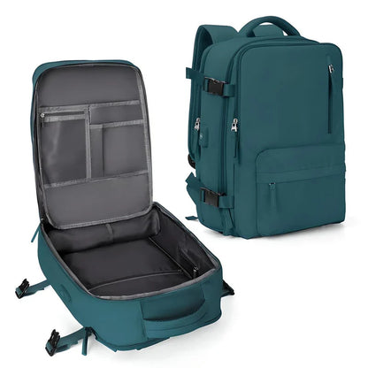 Versatile Travel Backpack with Expandable Flat Packing Design