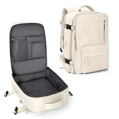 Versatile Travel Backpack with Expandable Flat Packing Design