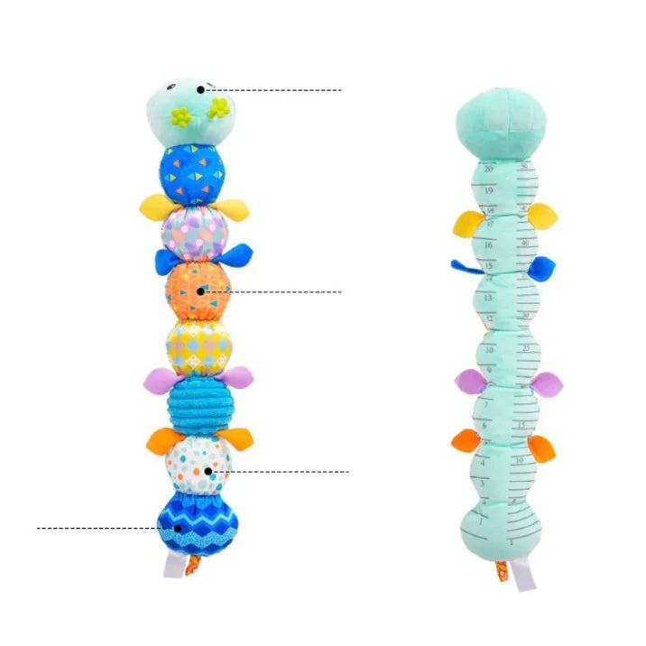 Musical Plush Caterpillar Companion for Sensory Exploration