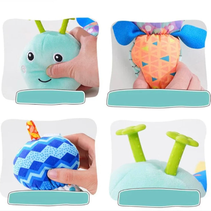 Musical Plush Caterpillar Companion for Sensory Exploration