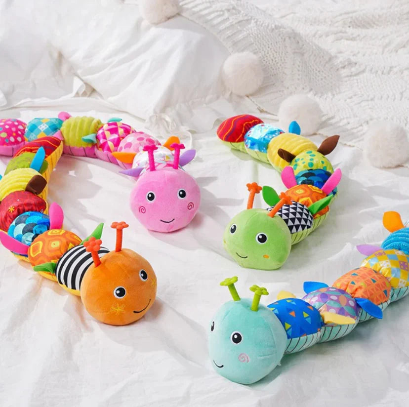 Musical Plush Caterpillar Companion for Sensory Exploration