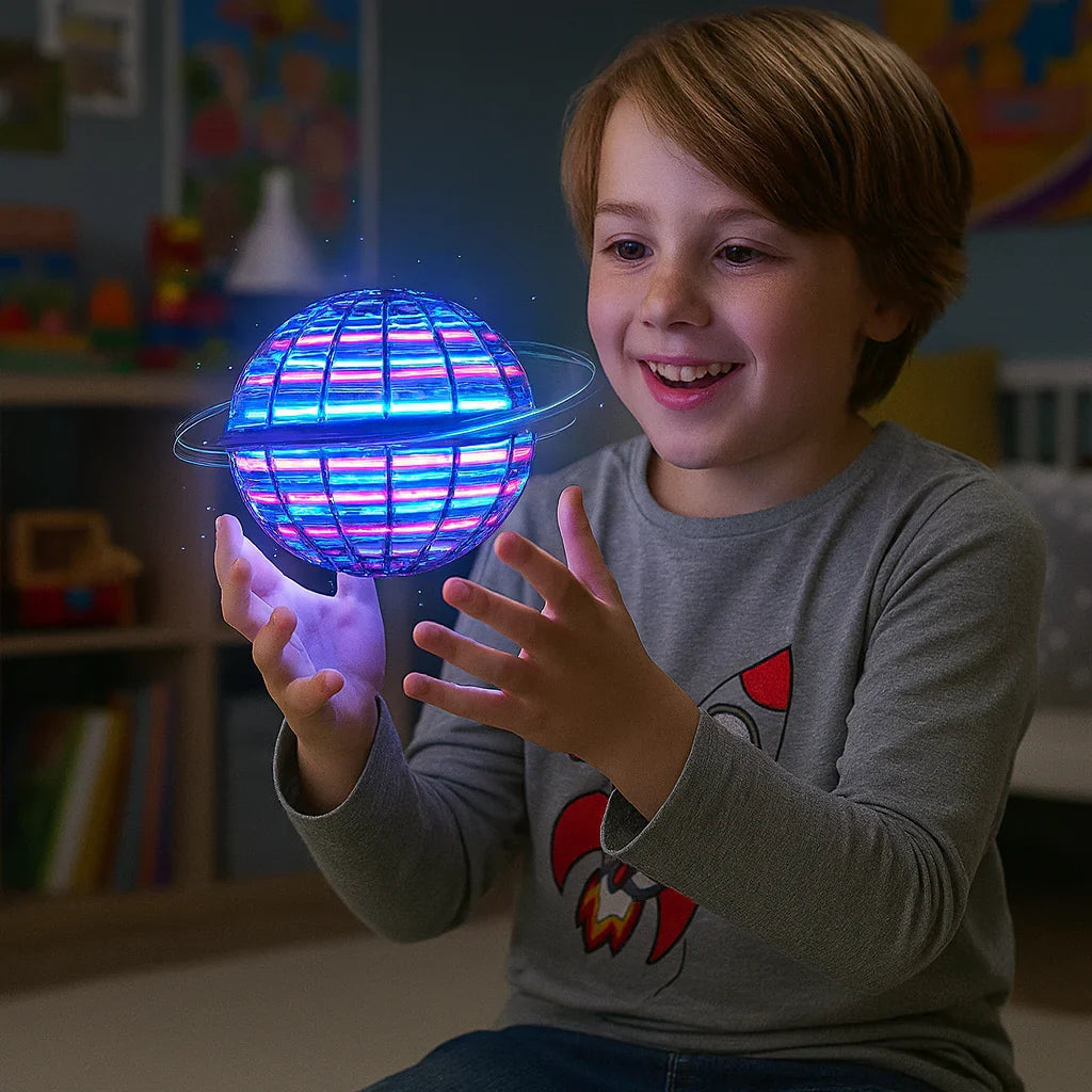 Illuminating Hover Sphere with Colorful LED Lights