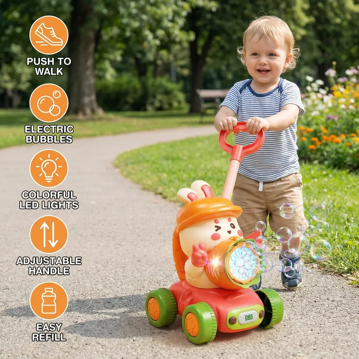 Joyful Bubble Walker for Early Steps