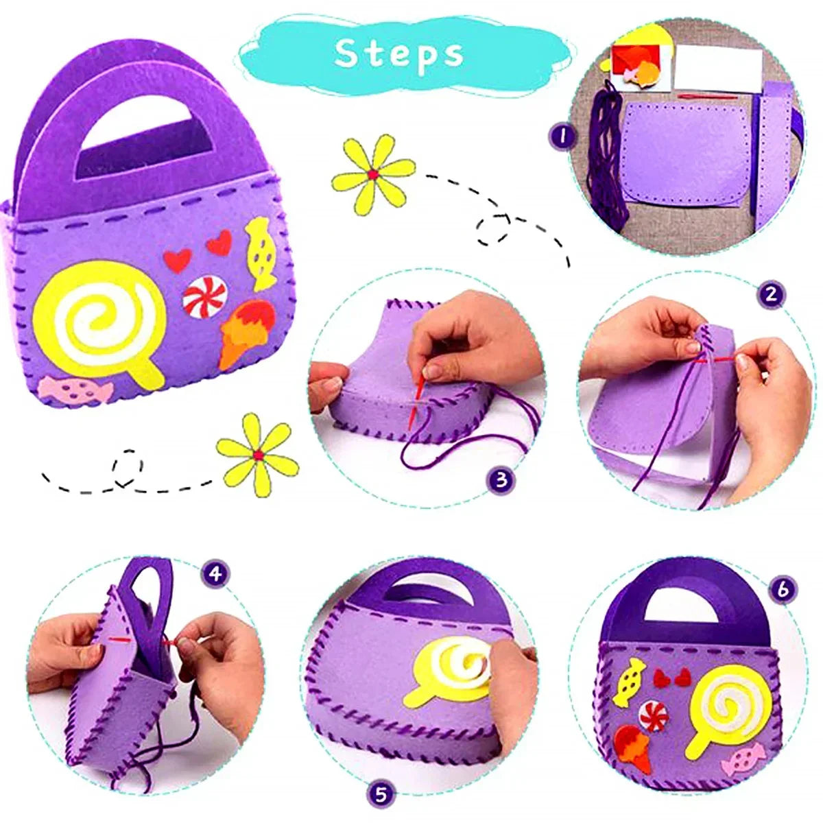 Creative Felt Purse Crafting Set for Kids