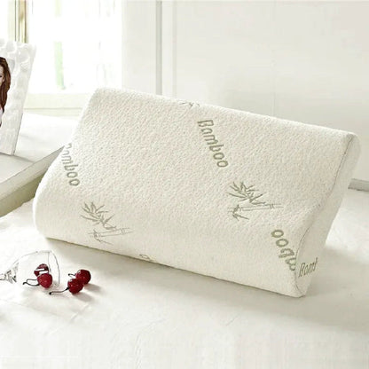 Ergonomic Bamboo Fiber Neck Support Pillow