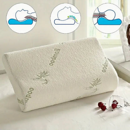 Ergonomic Bamboo Fiber Neck Support Pillow