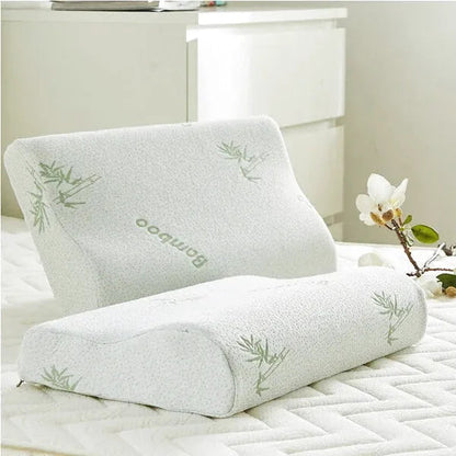 Ergonomic Bamboo Fiber Neck Support Pillow