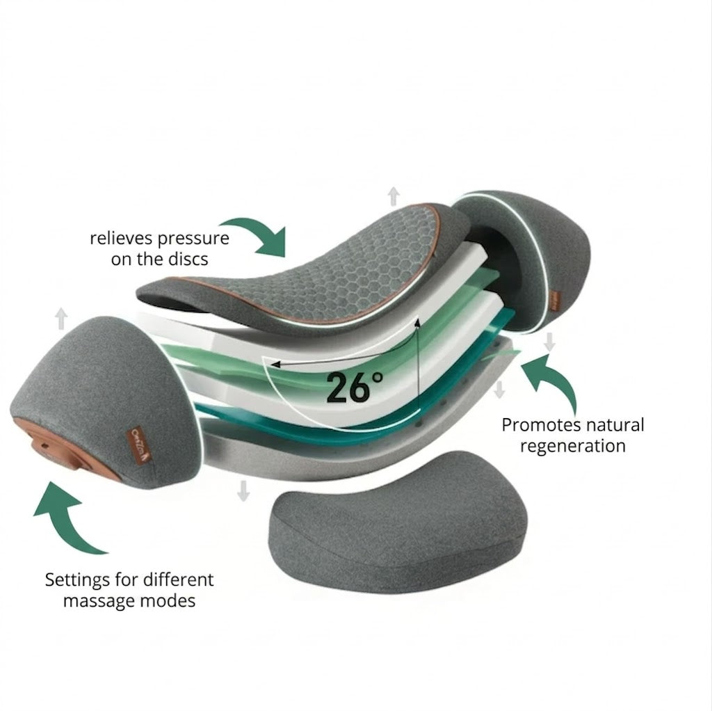 Therapeutic Neck Relief Pillow with Heat and Vibration