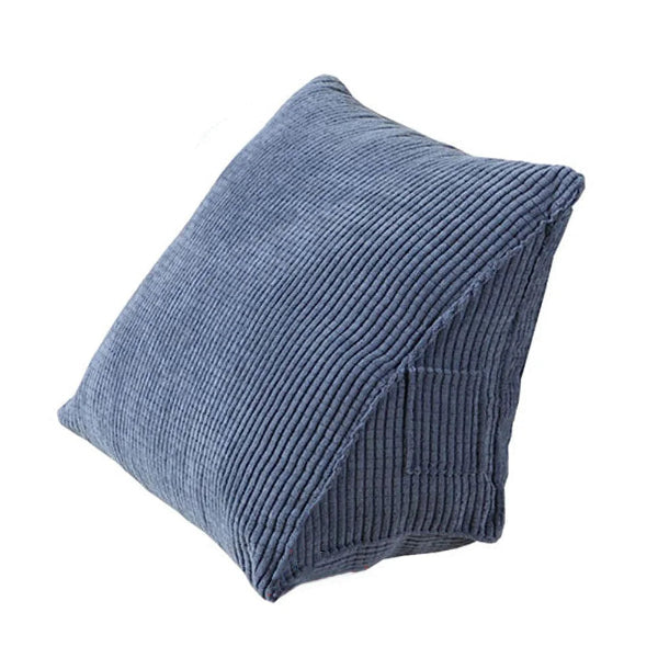 Ergonomic Triangle Support Pillow with Corduroy Cover