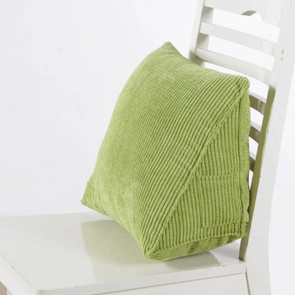 Ergonomic Triangle Support Pillow with Corduroy Cover