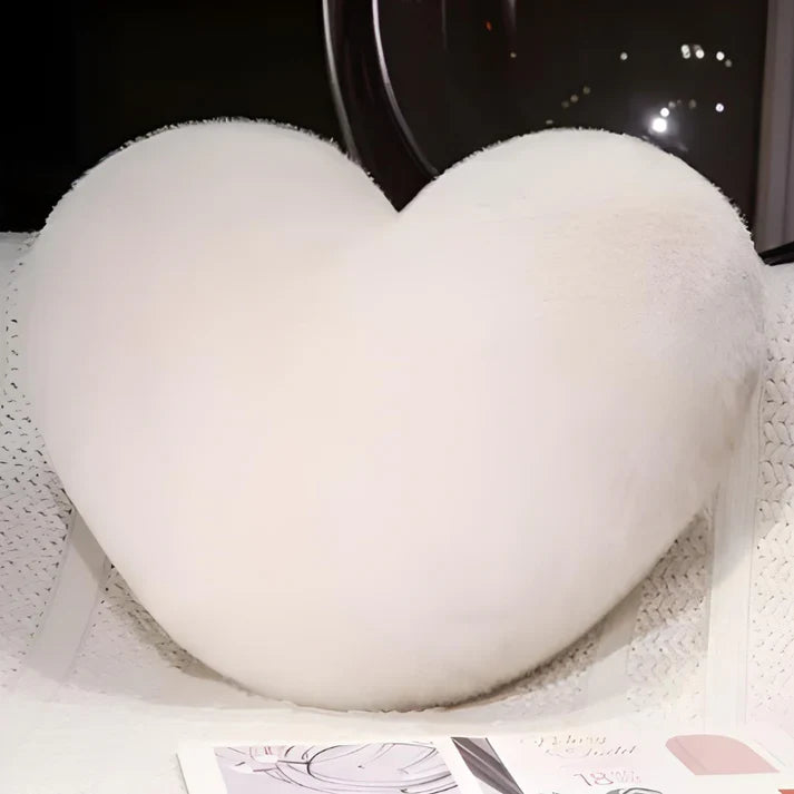 Charming Heart-Shaped Plush Pillow for Cozy Living